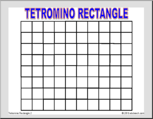 Math Puzzle: Tetrominos Puzzle – Rectangle 2