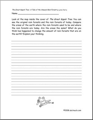 the great kapok tree worksheets