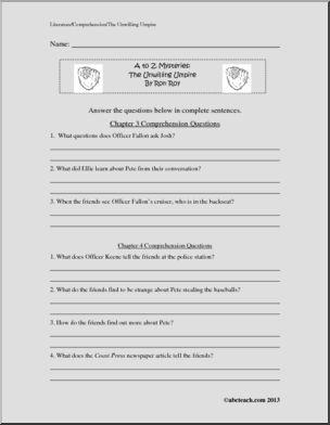 A to Z Mysteries; The Unwilling Umpire Book – Abcteach