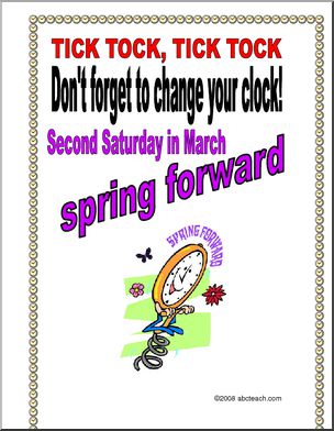 Poster: Fall Back/Spring Forward