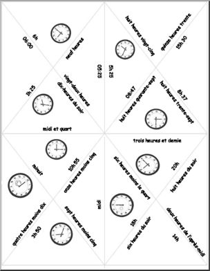 French: Triangle Puzzle, Telling Time