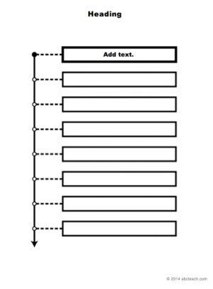 Graphic Organizer: Timeline – Vertical with 8 Events (type-in)