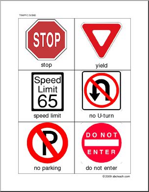 Flashcards: Traffic Regulatory Signs