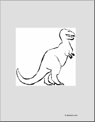 Coloring Page: Dinosaur – T-Rex