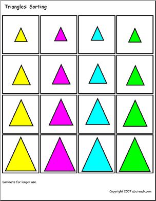 Sorting: triangles (color)
