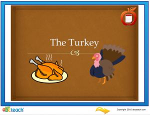 Interactive: Flipchart: Reading Comprehension: Thanksgiving (turkey)