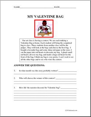 Fiction: My Valentine Bag (elem)