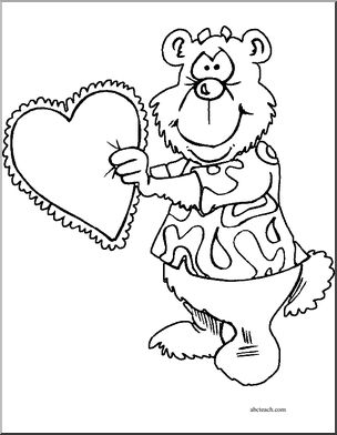 Coloring Page: Valentines (set 1, 5 pages)