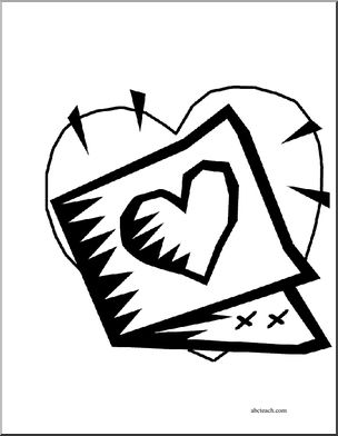 Coloring Page: Valentines (set 4, 5 pages)