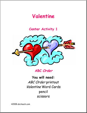 Learning Center: Valentine’s Day – ABC Order