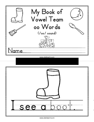 My Book of Vowel Team oo Words (/oo/ Sound)