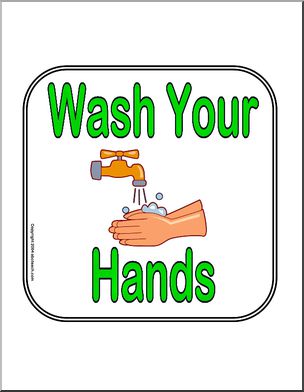 Sign: Wash Your Hands – Abcteach