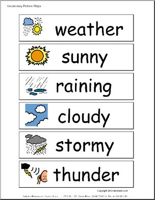 Word Wall: Weather – Abcteach