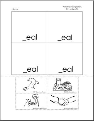 eal Words Cut and Paste (k-1) Words from Words