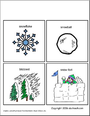 Matching: Snow (preschool/primary)