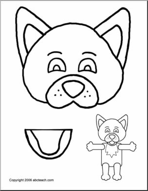 Paper Bag Puppet: Animals- Wolf – Abcteach