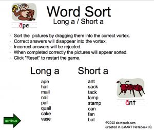Interactive: Notebook: Phonics: Letter “A” (Sort)