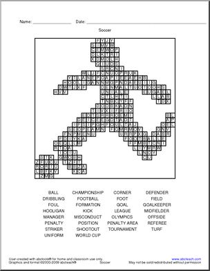 Word Search: Soccer Vocabulary
