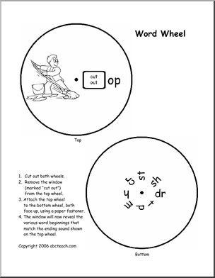 Word Wheel: OP words (includes blends)