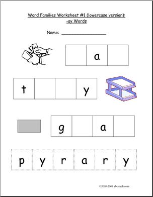 Word Family – ide words Worksheet – Abcteach