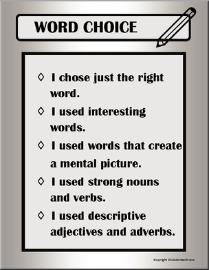 Writing Traits: Posters/Anchor Chart Packet (grades 3-5) (b&w)