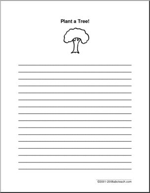 Writing Paper: Plant a Tree (elementary)