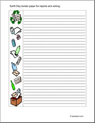 Earth Day (upper elementary) Writing Paper
