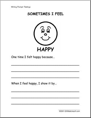 Writing Prompt: Emotion – Happy (primary)