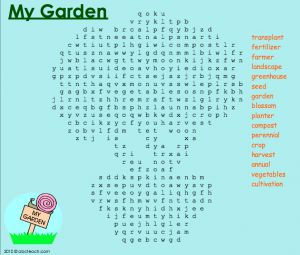 Interactive: Flipchart: Word Search: Garden Planter (hard)