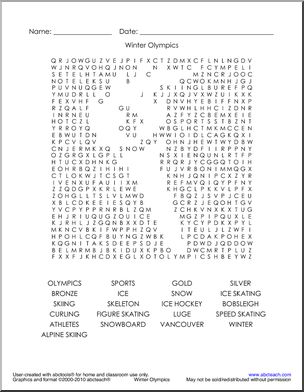 Word Search: Olympics: Torch