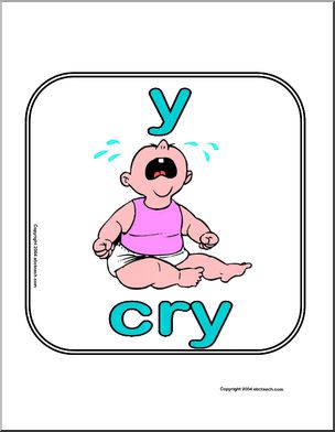 Sign: “y” (as in cry)