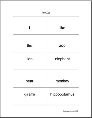 Word Search: Zoo